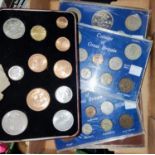 GB GVI: coin set 1951 and others, 1946 and 1951, 4 QEII sets