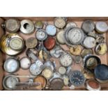 A quantity of antique and vintage pocket watches for parts and repair