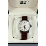 An originally boxed Montblanc "Timewalker" stainless steel cased automatic gent's wristwatch with