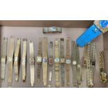 A quantity of ladies 1960's - 1970's bracelet watches in fontalist cases