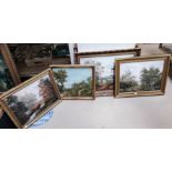 Two pairs of modern oils:  Landscape scenes, signed 'Pearson'; other framed and glazed pictures