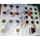 The Great British Coin Hunt £1 Coin Collector album with completer medallion