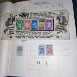 A vintage collection of around 1200 stamps in a New Ideal Postage Stamp Album