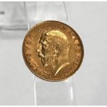 A 1913 half sovereign.