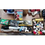 A boxed Tasco refactor telescope, a collection of vintage Snoopy figures etc