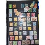 A selection of Australian state stamps, used, on sheets.