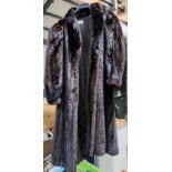 A ladies full length mink coat, size 10/12