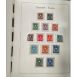 An album of Austrian stamps, mint collection 1945-1970, many complete, high catalogue value