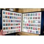 2 stock books of Austrian stamps mainly unmounted, 1945 - 1983, commemorative sets etc