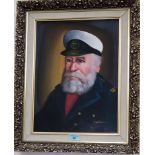 Pellham, portrait of a sea captain, in gilt frame