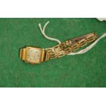 An 18ct gold cased early 20th century wristwatch