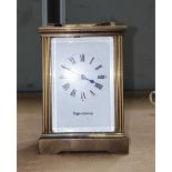 An early 20th century brass cased carriage clock with timepiece movement by Mappin & Webb
