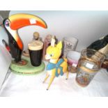 A Carlton Guinness toucan; a Babycham fawn; miniature and commemorative china; etc.