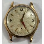 A gent's 1950's/60's 9 carat hallmarked gold Garrard wristwatch, inscribed (a.f.), weight of