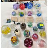 A collection of Caithness and other paperweights