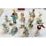 A Royal Worcester set of 12 Months of the Year figures