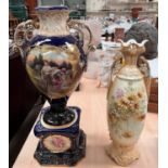 2 Victorian vases