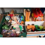 A selection of various vintage toys, Thomas the Tank tracks etc