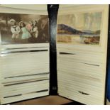 Five various postcard albums, landscape, tourist etc.