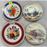 A selection of Historical Castle Collector's plates and RHS Flower Show plates