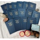 Thirteen cased sets of 'Britain's First Decimal Coins'; a selection of pre-decimal pennies