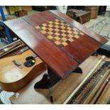A mahogany folding card table 'Grey's Patent' No 7446