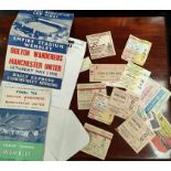 A Manchester United V Bolton Wanderers 1958 Final Tie Programme and Daily Express pamphlet and a