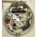 A barbola wall mirror, diameter 44cm