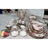 A selection of various teaware:  Royal Albert; Paragon; Queens; etc.