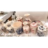 A selection of Masons vases, ginger jar, teapot, coffee pot etc.