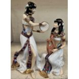 A Royal Worcester limited edition figure:  Music of the Nile, 497/4950, with box and certificate