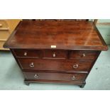 A mahogany Stag chest, 2 long and 3 short drawers