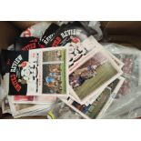 A large selection of mainly 1980's Manchester United programmes etc