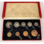 A 1950 Proof set of coins in case