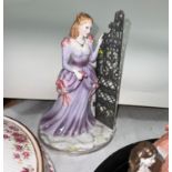 A Royal Worcester figure:  Secret Garden, precious moments limited to 1000 editions