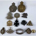 A selection of various military badges etc