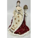 A Coalport limited edition boxed figure:  Catherine the Great of Russia 1729-1796, hand decorated