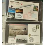 A selection of Concorde First Day covers, some with signatures etc