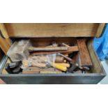 A cabinet maker's set of vintage tools