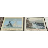 A pair of Players originally framed advertising prints, for Player's Navy cut and Navy Cut