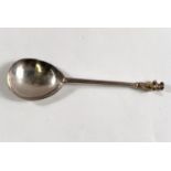 An early 17th century silver apostle spoon with gilt apostle finial London 1603 maker's mark