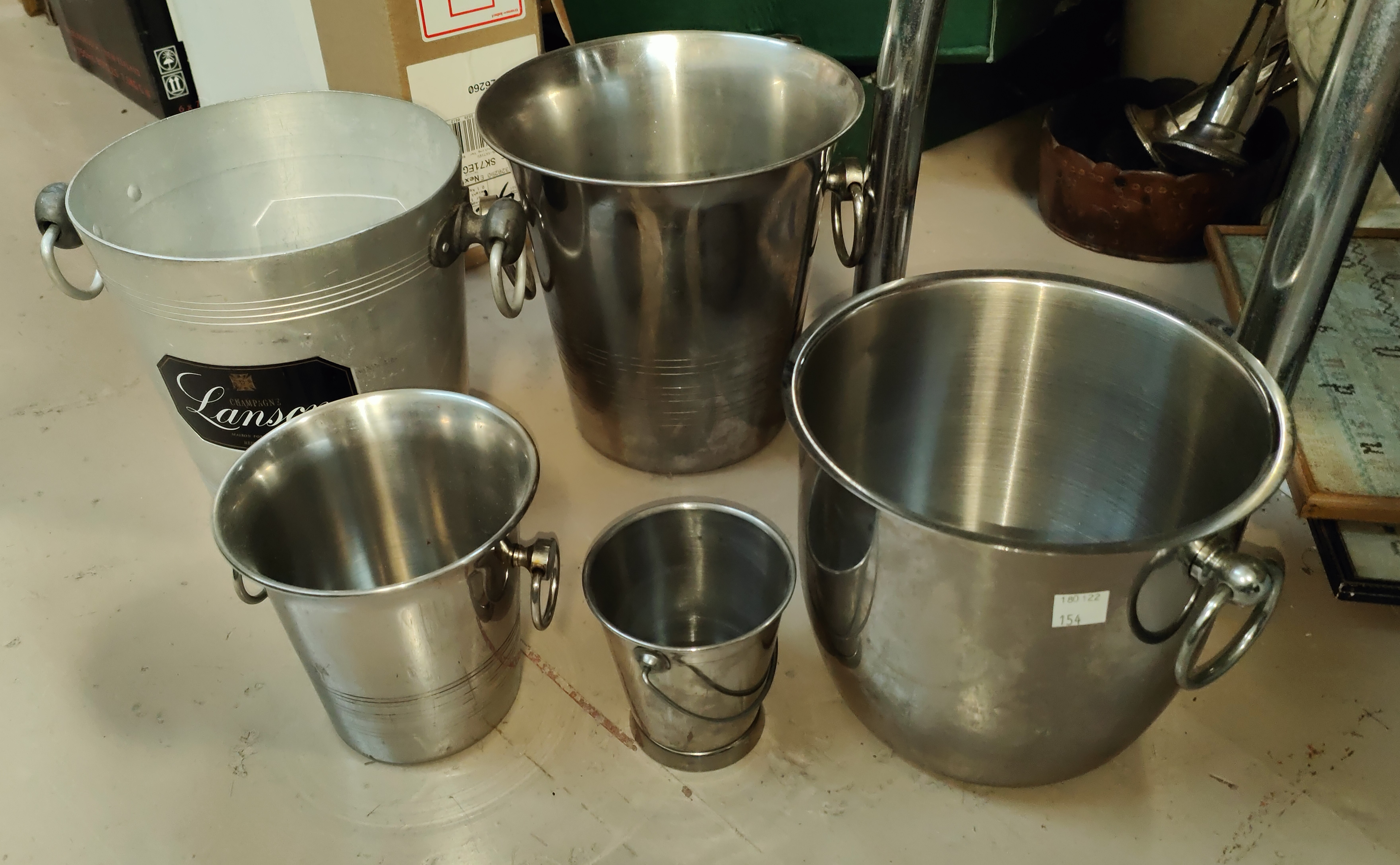 A Lanson Champagne bucket and others