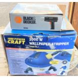 A Craft Power wall paper stripper and a Black & Decker paint stripper