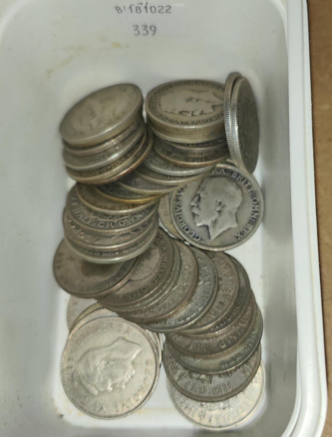 GB - a quantity of pre 1947 silver half crowns, 550gms