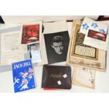 An autograph album; signed opera programmes; royal commemorative items; other ephemera