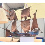 A model of the Elizabethan galleon the White Bear