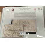 1812 NAPOLEONIC CAMPAIGN MAIL, PENINSULAR WAR, Lieut. Joseph PALMER, 9th Portuguese Food Regt both