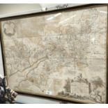 An Accurate Map of Gloucester and Monmouth, 1760, 52 x 68cm, Hogarth framed