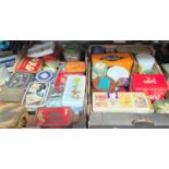 A selection of modern and vintage tins