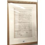 VICE ADMIRALTY COURT, GIBRALTER, 1808, document of service of a Spanish ship by HMS Imperieuse,
